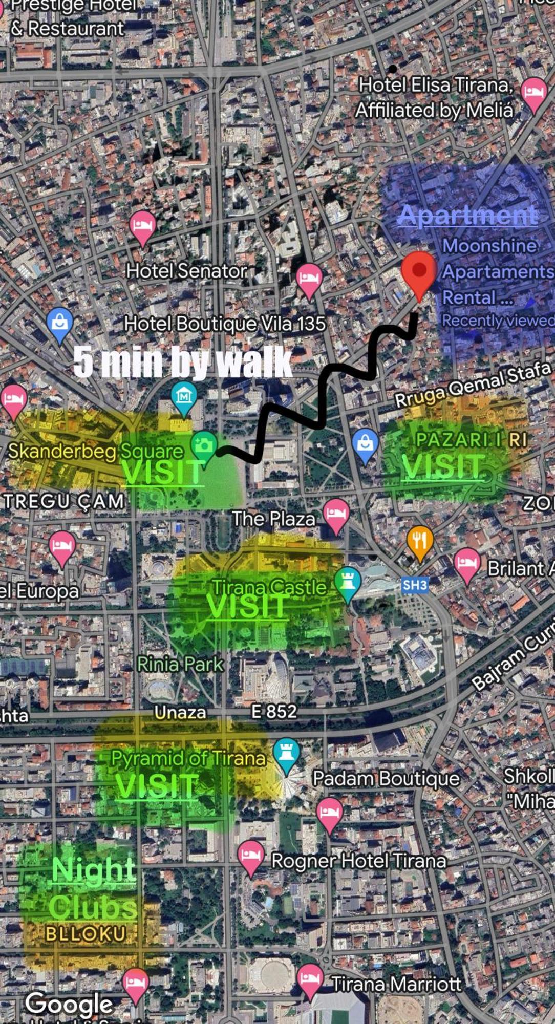 טיראנה Moonshine Apartament מראה חיצוני תמונה